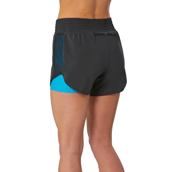Shorts Women Mizuno 2in1 45 Short Blackmaui Blue