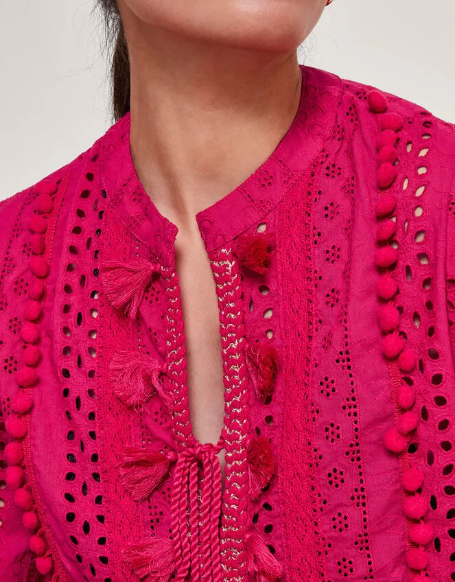 Sidney Metallic Kaftan Pink Women Monsoon Dresses