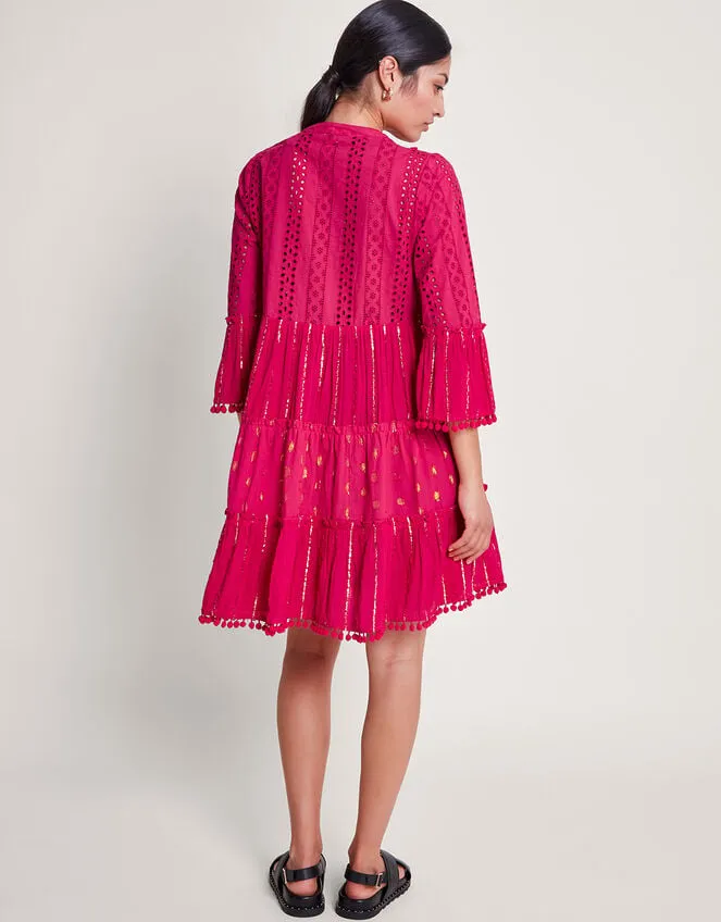 Sidney Metallic Kaftan Pink Women Monsoon Dresses