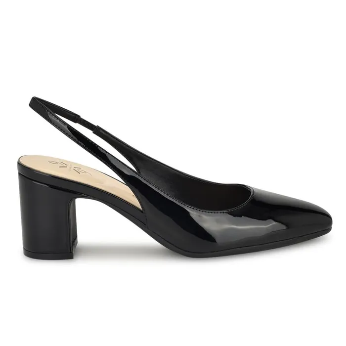 Sinead 92159 Block Heel Slingbacks Black Women Nine West Heels