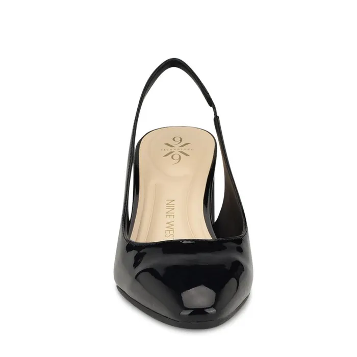 Sinead 92159 Block Heel Slingbacks Black Women Nine West Heels