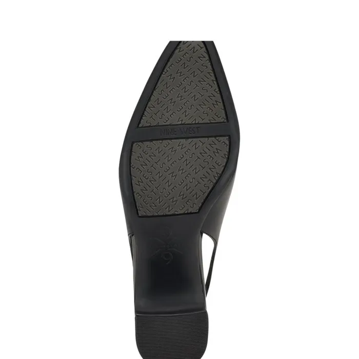 Sinead 92159 Block Heel Slingbacks Black Women Nine West Heels