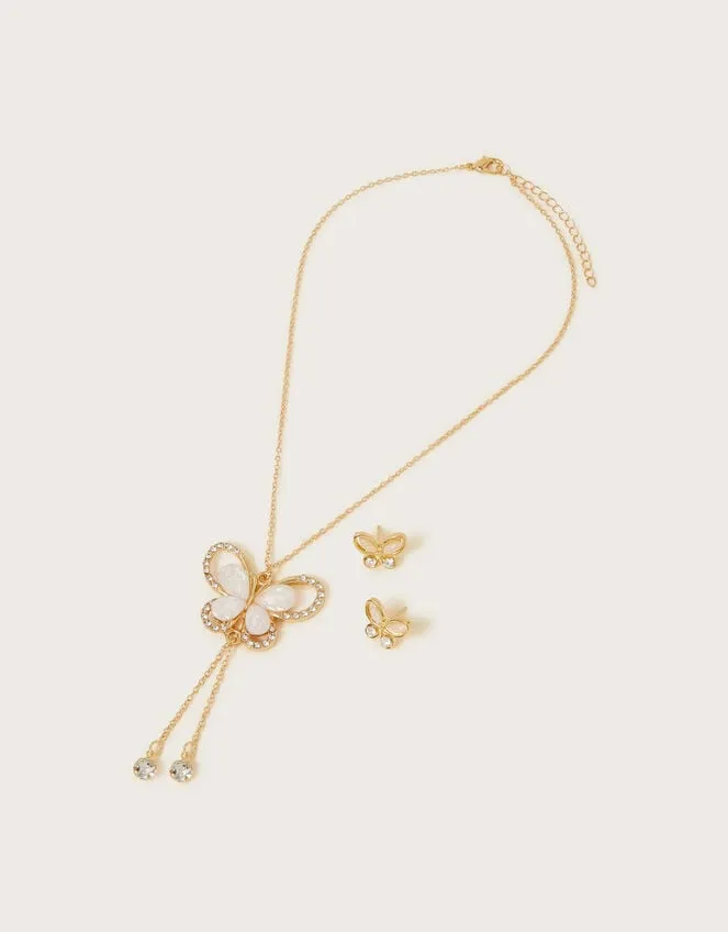 Skye Butterfly Jewellery Set Children Monsoon Girls039 Jewellery