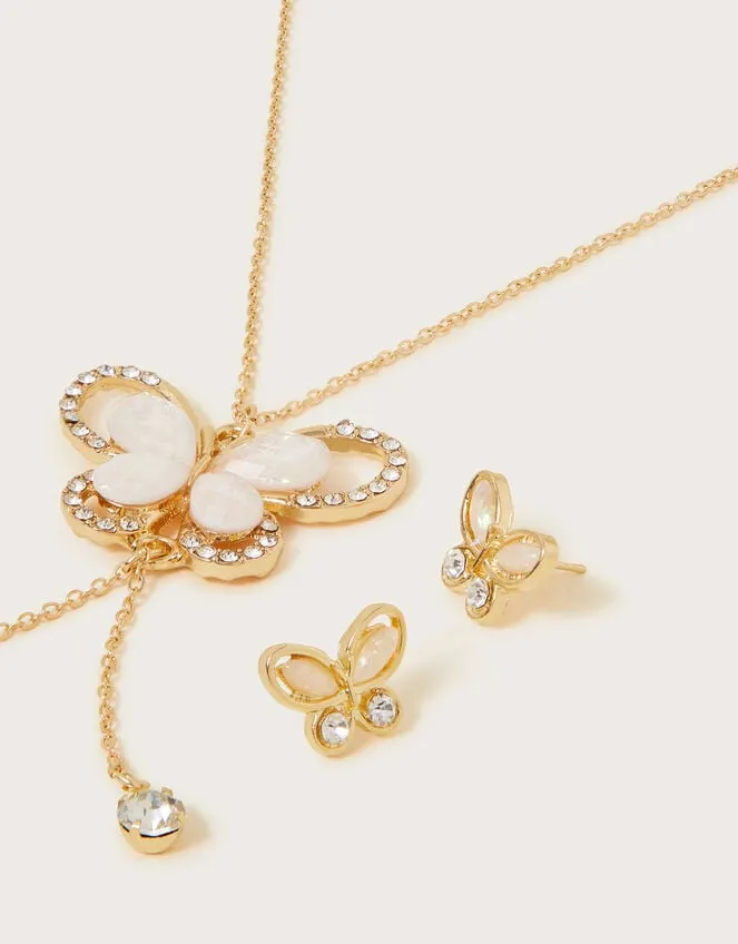 Skye Butterfly Jewellery Set Children Monsoon Girls039 Jewellery