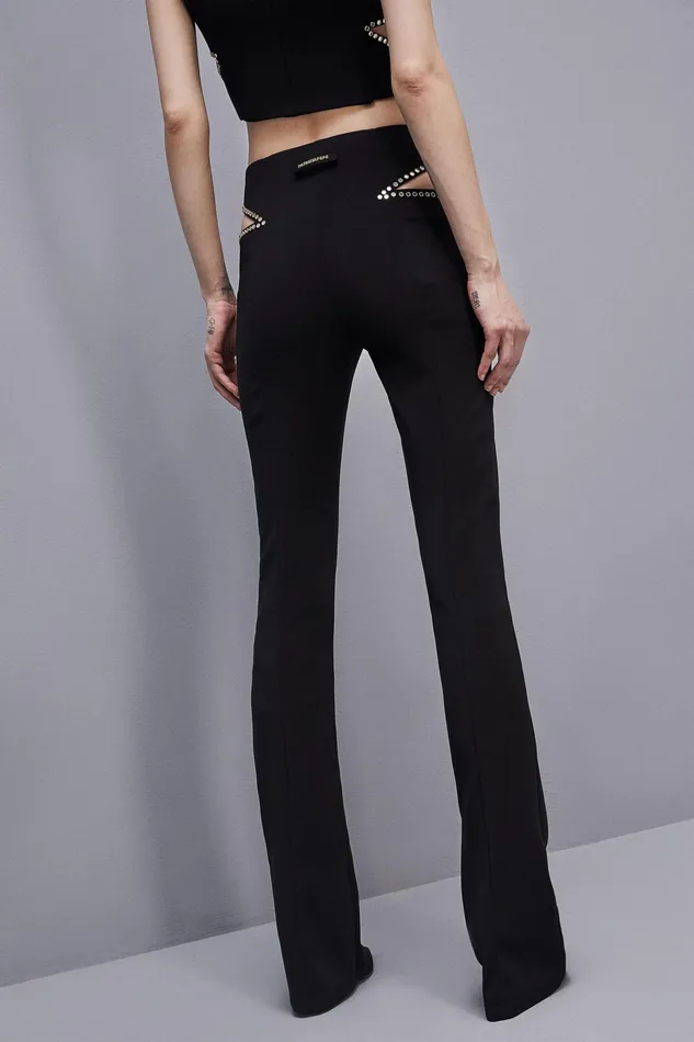 Slim and Skinny Women Patrizia Pepe LowWaisted Crepe Pants Nero