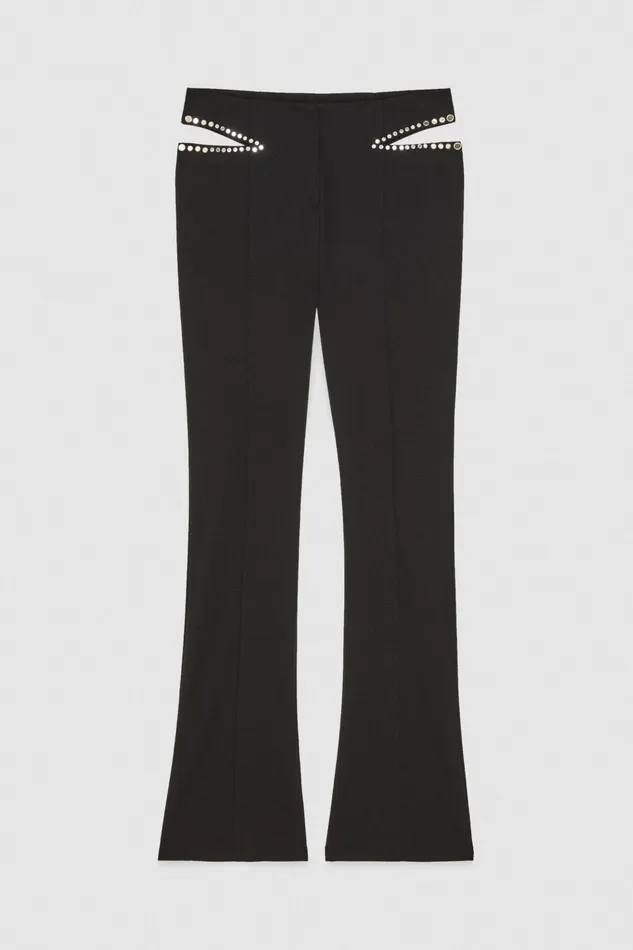 Slim and Skinny Women Patrizia Pepe LowWaisted Crepe Pants Nero
