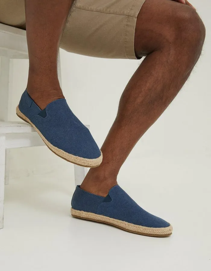 Slip On Espadrilles Navy Men FatFace Trainers