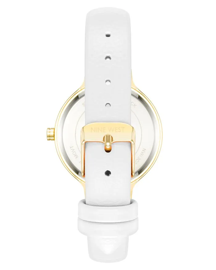 Smooth Strap Watch White WomenMen Nine West Watches