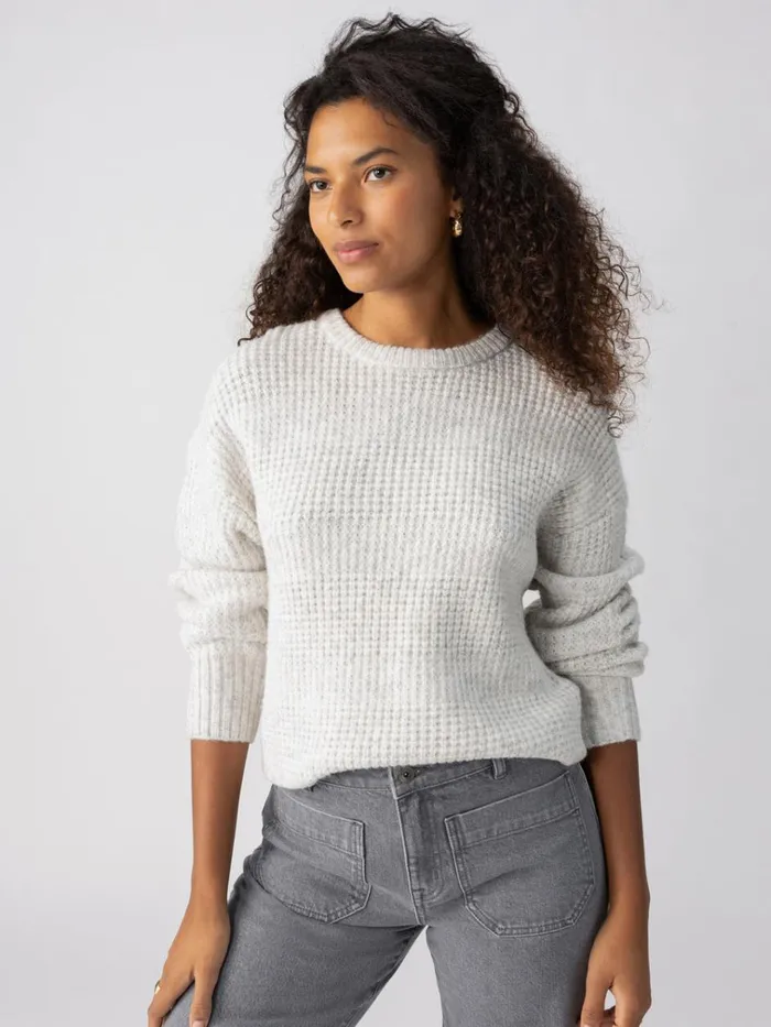 Snow Bunny Sweater Chalk Heather Women Sanctuary Clothing Sweaters and Cardis