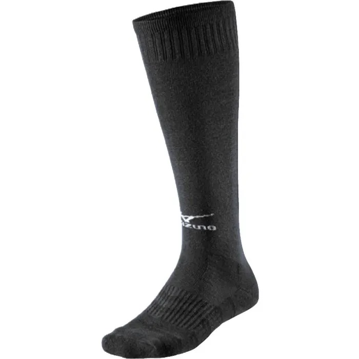 Socks MenWomen Mizuno Comf Volleyball Socks Long Blackwhite