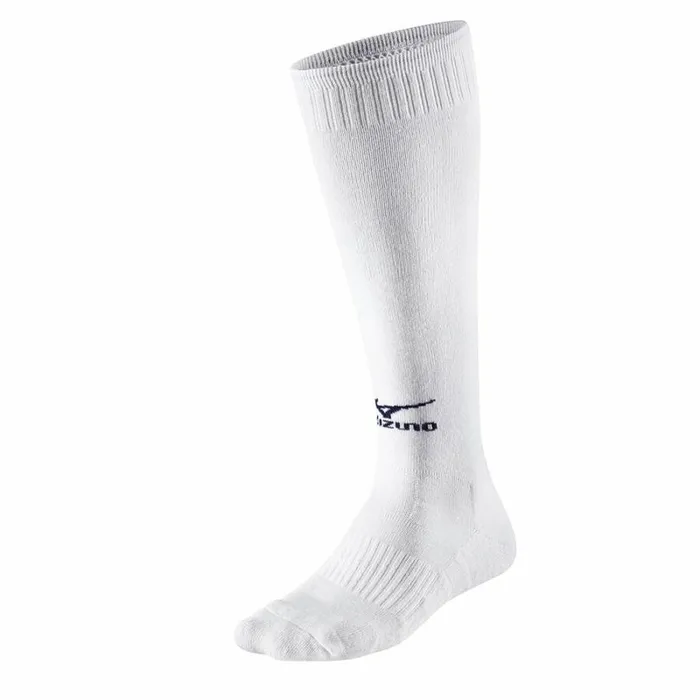 Socks MenWomen Mizuno Comf Volleyball Socks Long White Navy