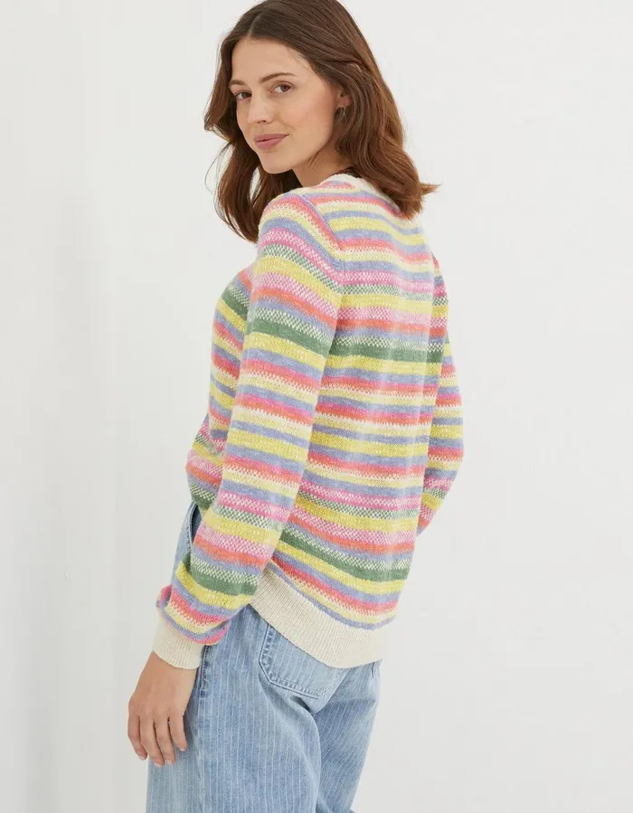 Solene Stripe Jumper Multi Women FatFace Knitwear