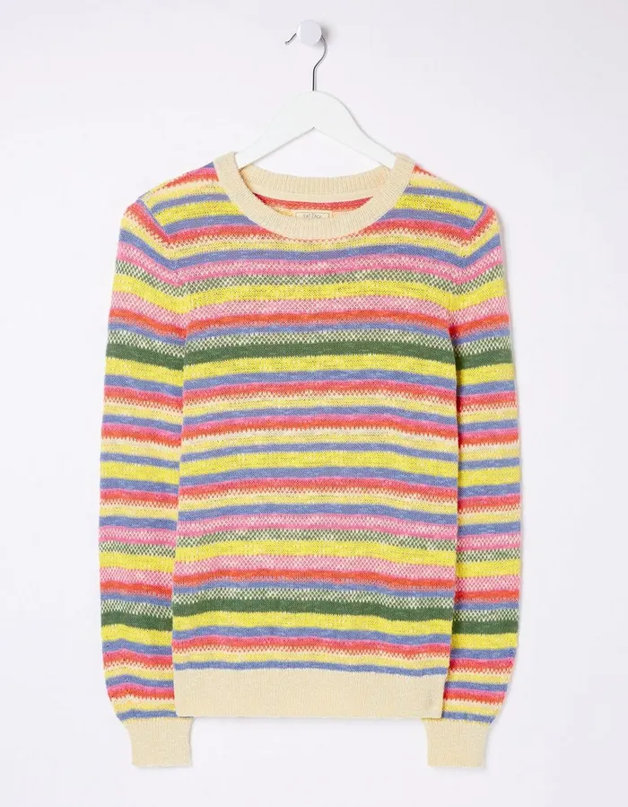 Solene Stripe Jumper Multi Women FatFace Knitwear
