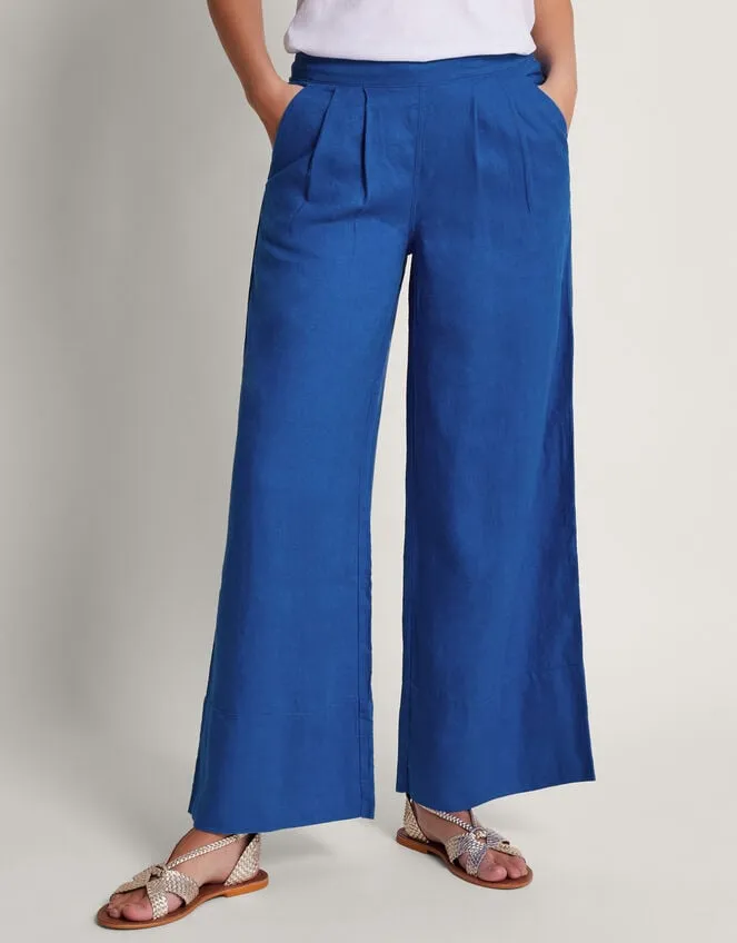 Solene Wide Leg Trousers Blue Women Monsoon Casualwear