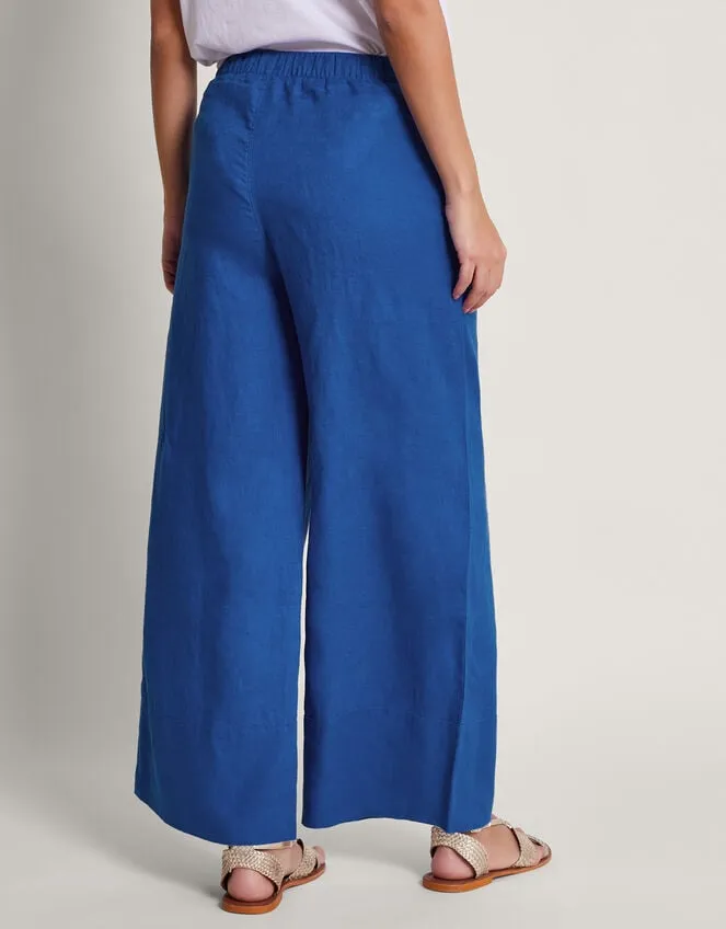 Solene Wide Leg Trousers Blue Women Monsoon Casualwear