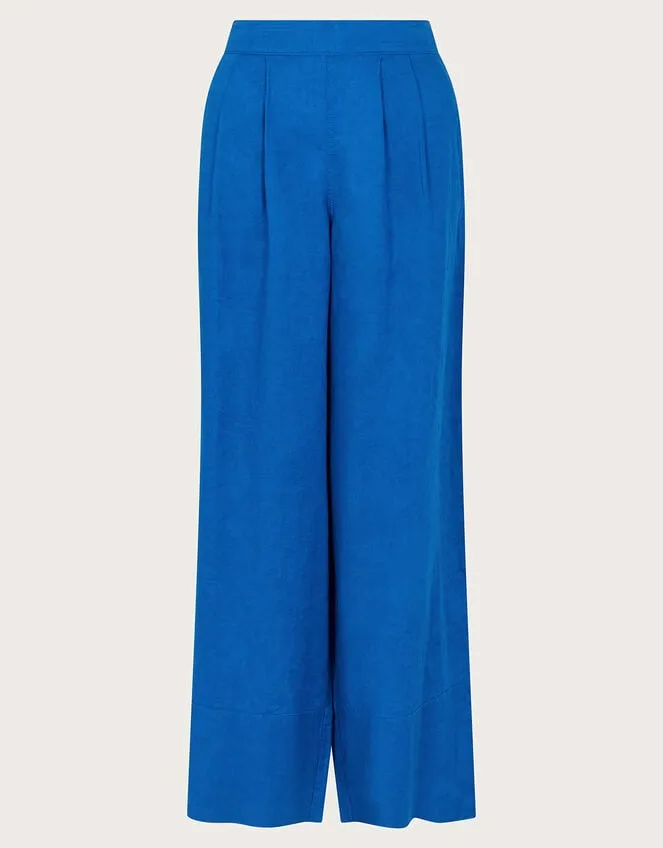 Solene Wide Leg Trousers Blue Women Monsoon Casualwear