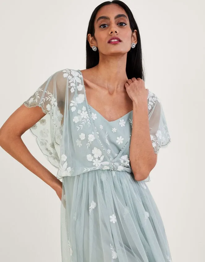 Sophie Embroidered Shorter Length Maxi Dress Green Women Monsoon Occasionwear