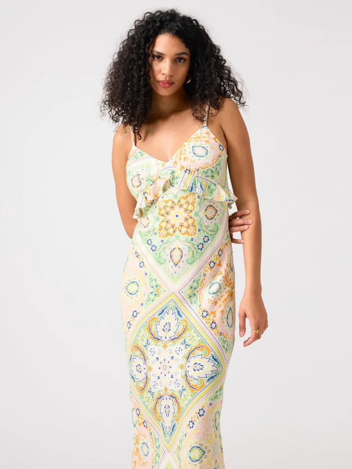 Spring Favorite Slip Dress Scarf Paisley Women Sanctuary Clothing Dresses and Jumpsuits