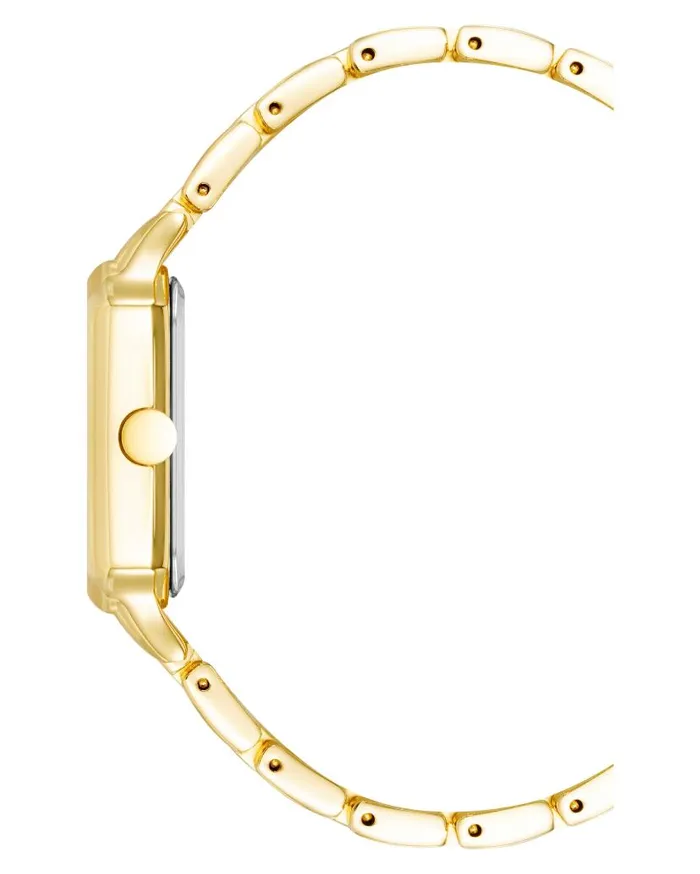 Square Case Bracelet Watch Goldtone WomenMen Nine West Watches