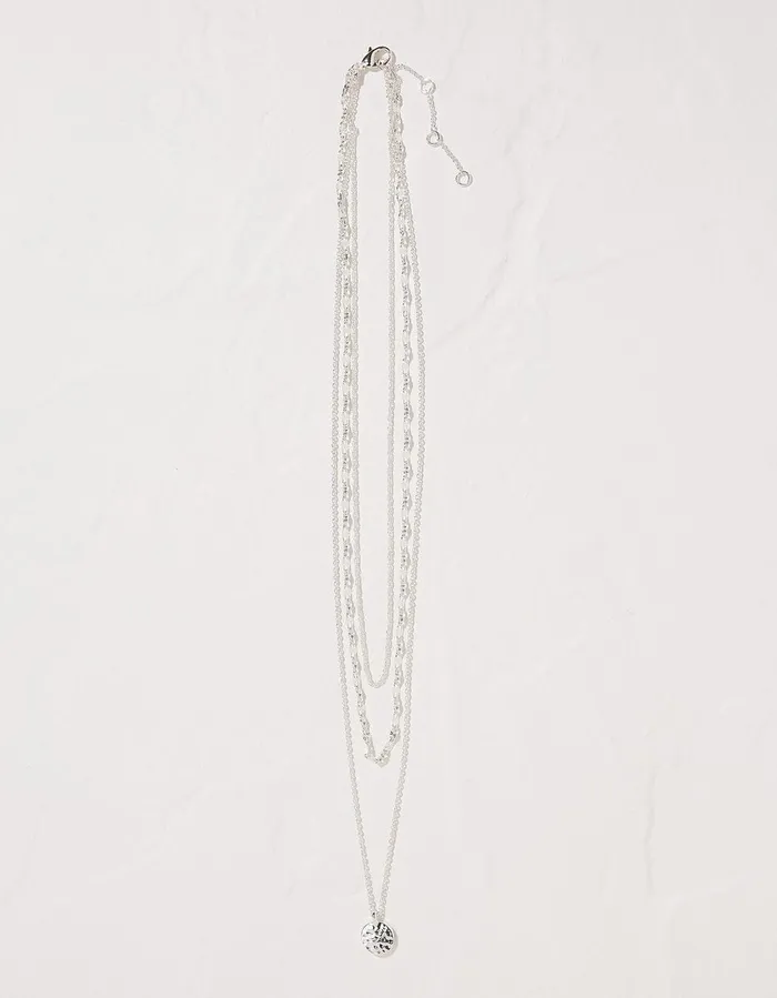 Stacked Necklace Silver Women FatFace Jewellery