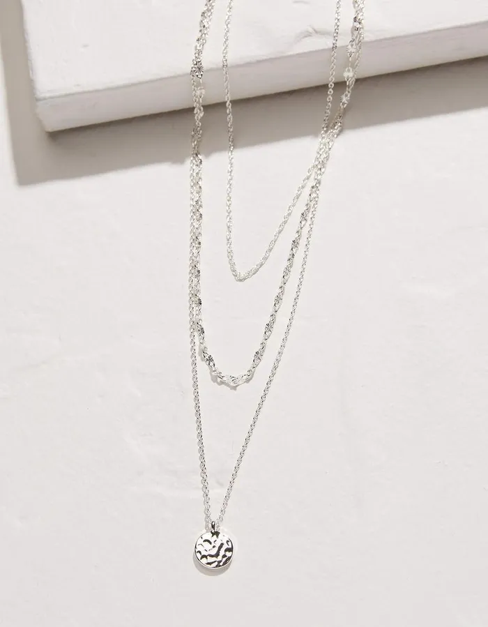 Stacked Necklace Silver Women FatFace Jewellery