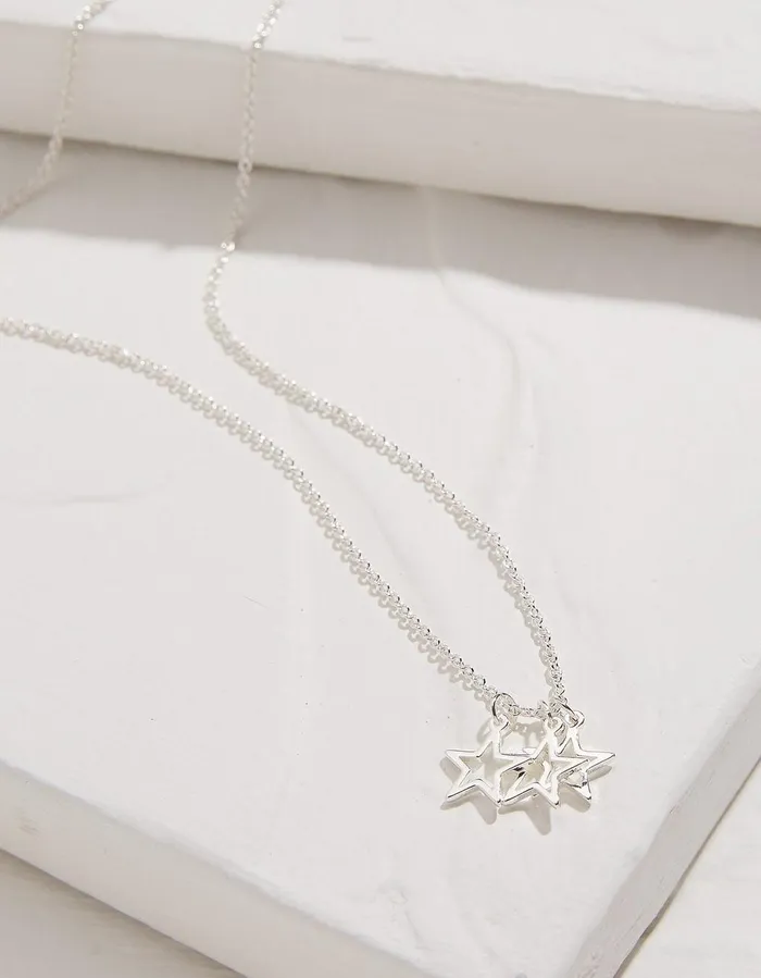 Star Necklace Silver Women FatFace Jewellery