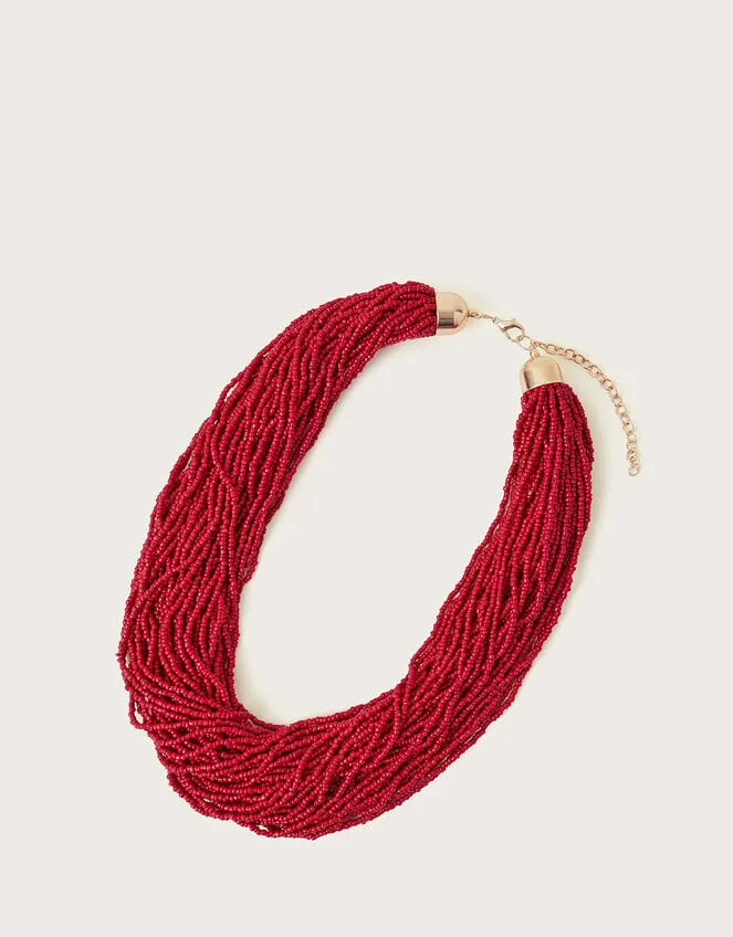 Statement Layered Bead Necklace Women Monsoon Jewellery and Hair