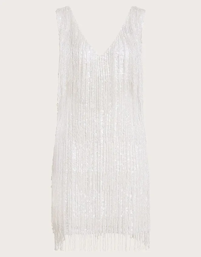 Stevie Fringe Bridal Dress Ivory Women Monsoon Dresses