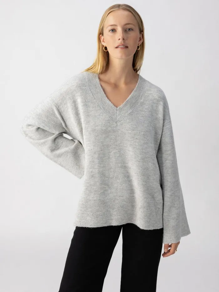 Street Chic Sweater Heather Grey Women Sanctuary Clothing Sweaters and Cardis