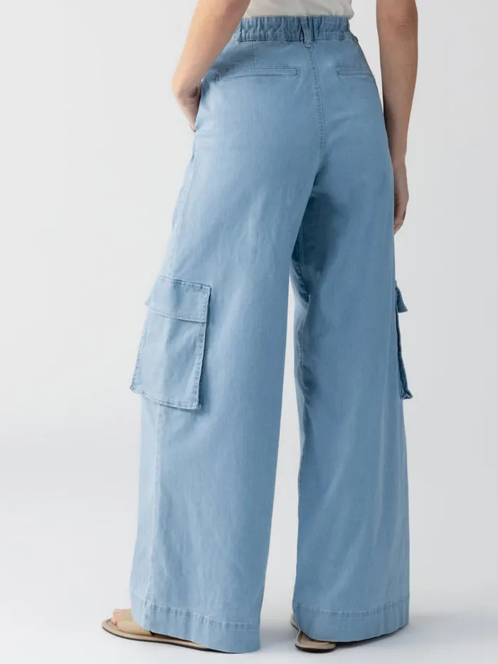 Sunset SemiHigh Rise Denim Pant Pale Blue Women Sanctuary Clothing Pants