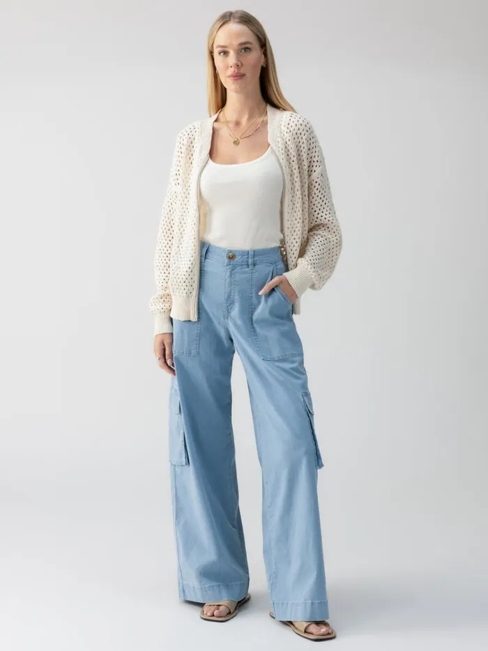 Sunset SemiHigh Rise Denim Pant Pale Blue Women Sanctuary Clothing Pants