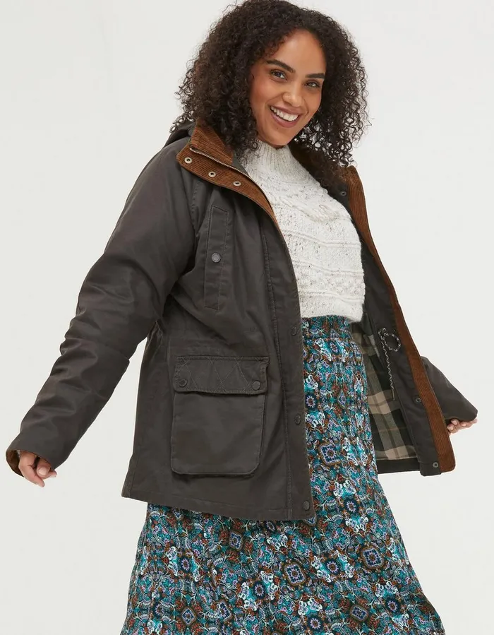 Sussex Heritage Coat Brown Women FatFace Coats and Jackets