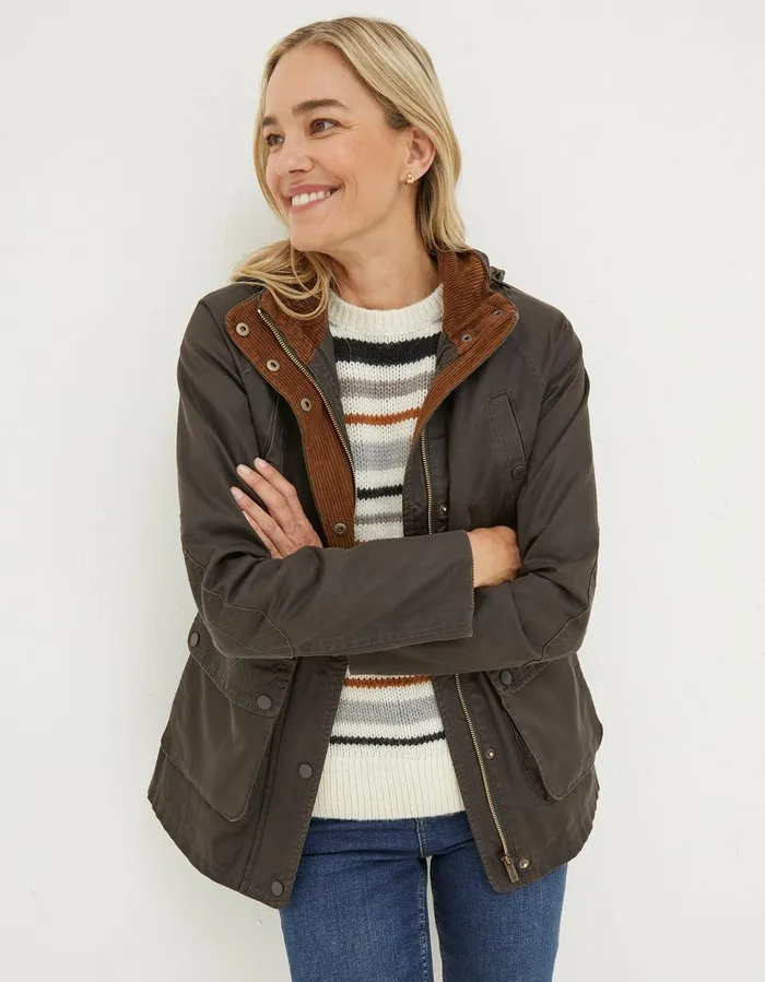 Sussex Heritage Coat Brown Women FatFace Coats and Jackets