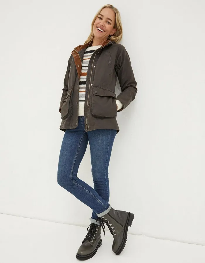 Sussex Heritage Coat Brown Women FatFace Coats and Jackets