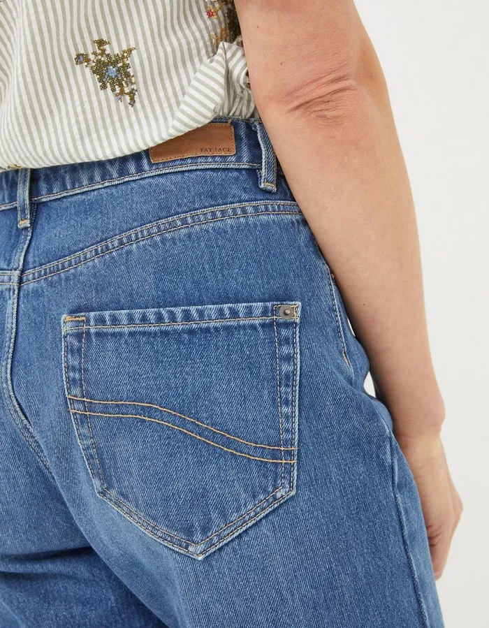 Sutton Straight Jeans Denim Blue Women FatFace Jeans and Dungarees