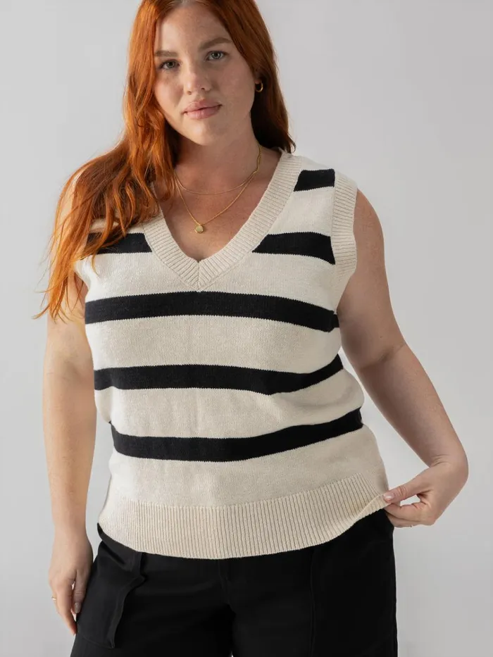 Sweater Shell Tank Eco Natural Black Stripe Inclusive Collection Women Sanctuary Clothing Sweaters and Cardis Sweater Shell Tank Eco Natural Black Stripe Inclusive Collection Women Sanctuary Clothing Sweaters and Cardis