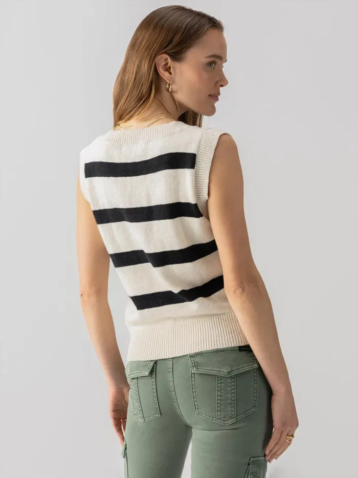 Sweater Shell Tank Eco Natural Black Stripe Women Sanctuary Clothing Tees and Tops Sweater Shell Tank Eco Natural Black Stripe Women Sanctuary Clothing Tees and Tops