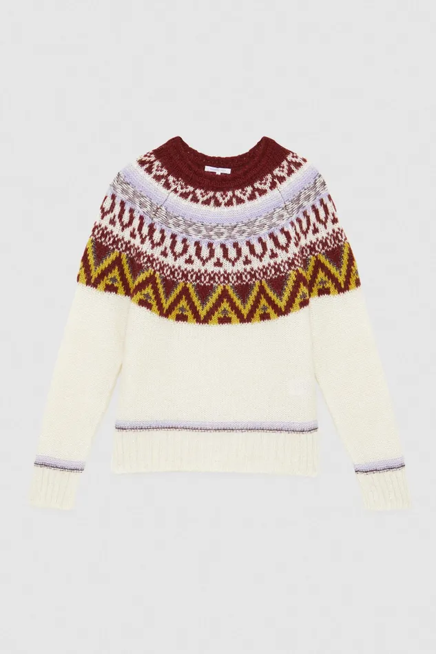 Sweaters Women Patrizia Pepe Norwegian Alpaca Blend Sweater Scandinavian Eldorad