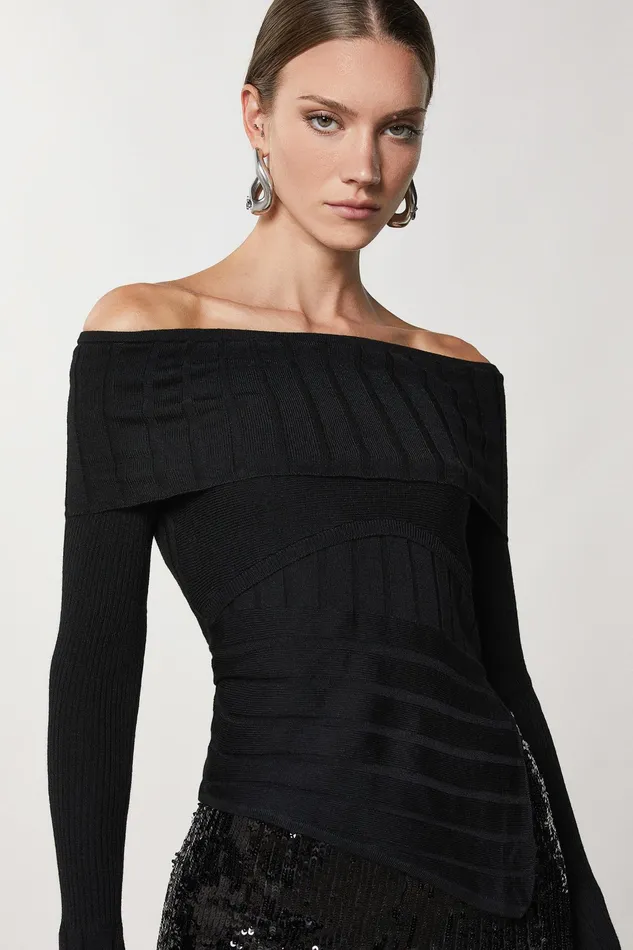 Sweaters Women Patrizia Pepe Rib Knit Nero