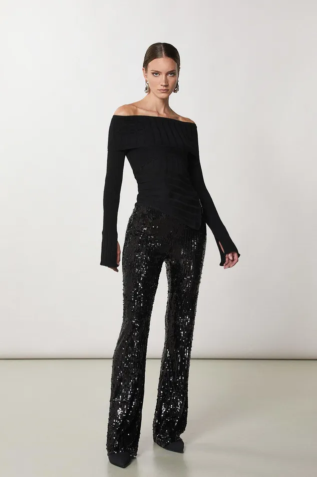 Sweaters Women Patrizia Pepe Rib Knit Nero