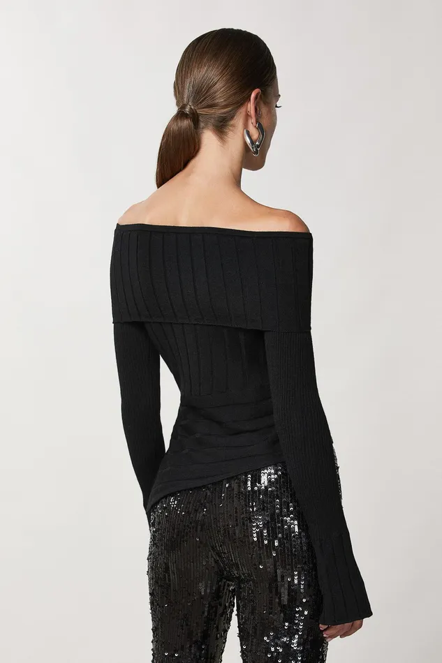 Sweaters Women Patrizia Pepe Rib Knit Nero