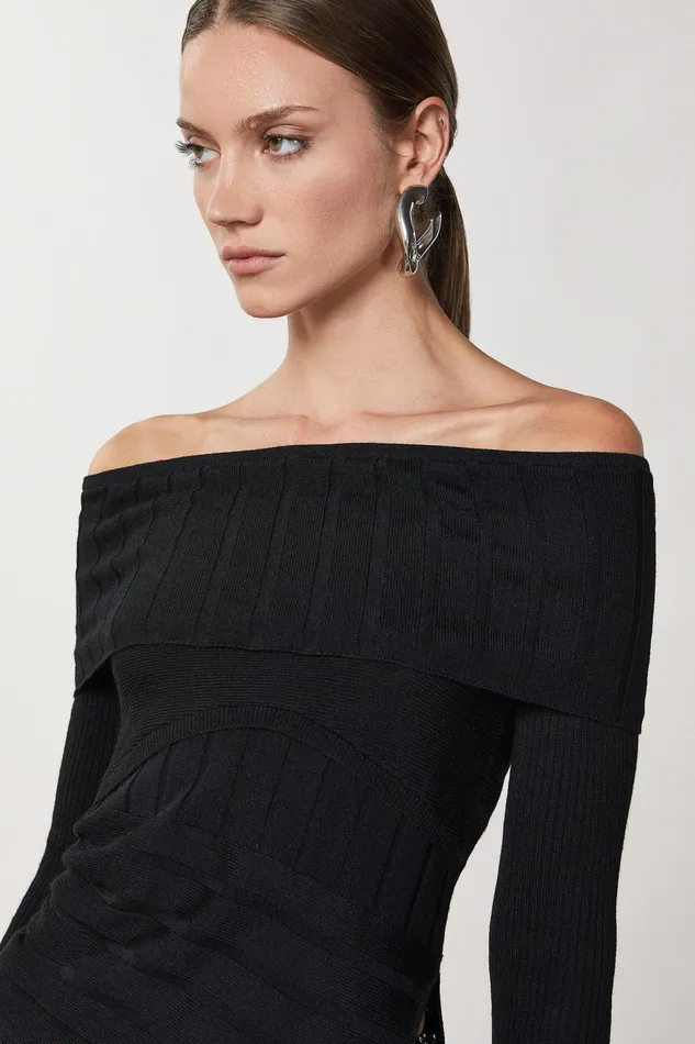 Sweaters Women Patrizia Pepe Rib Knit Nero