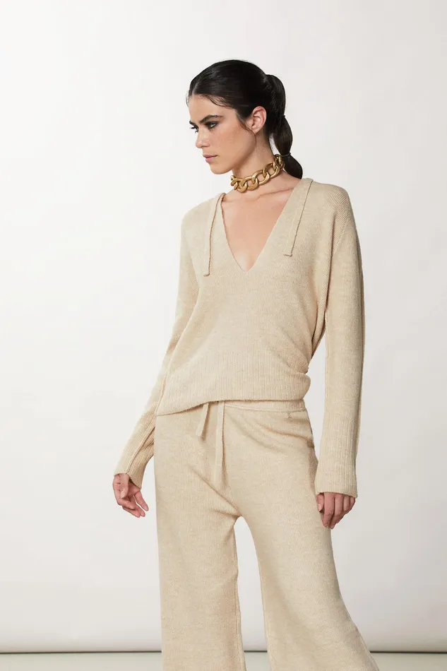 Sweatshirts Women Patrizia Pepe Hooded Sweater Craft Beige