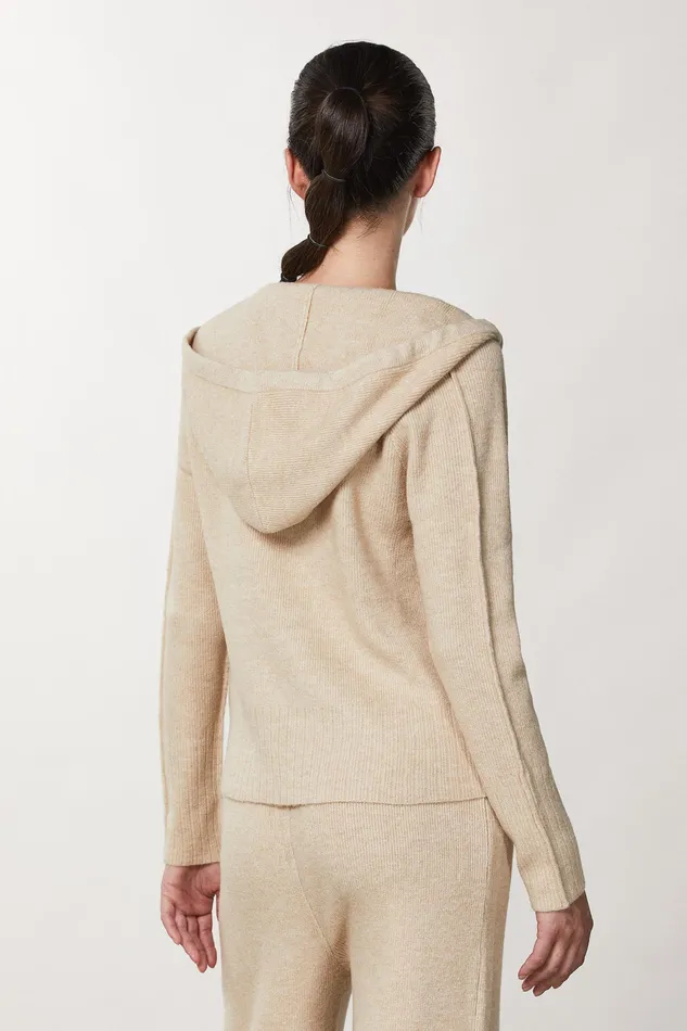 Sweatshirts Women Patrizia Pepe Hooded Sweater Craft Beige
