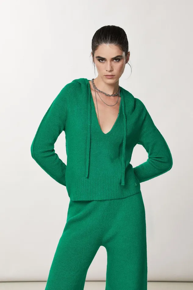 Sweatshirts Women Patrizia Pepe Hooded Sweater Vibrant Green