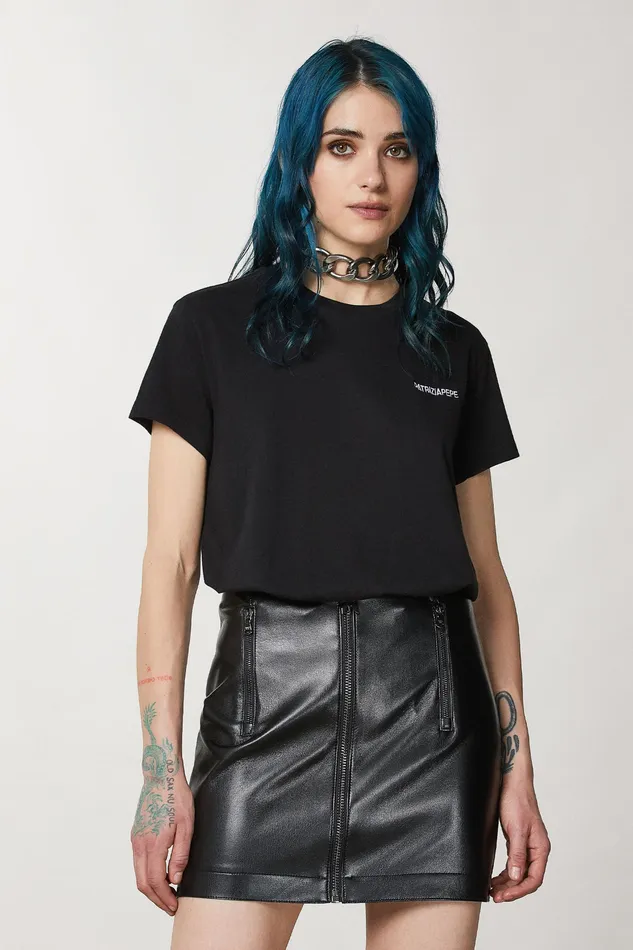 TShirts Women Patrizia Pepe Cotton TShirt Nero
