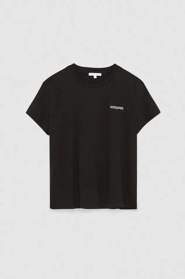 TShirts Women Patrizia Pepe Cotton TShirt Nero