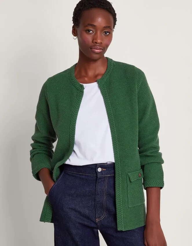 Tabby Textured Cardigan Green Women Monsoon Cardigans