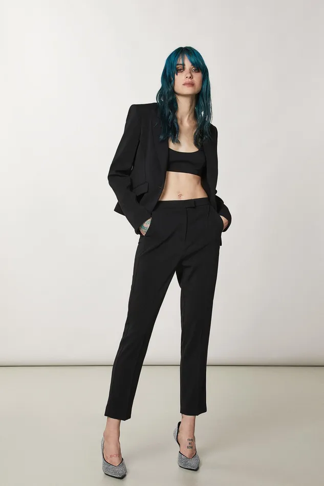 Tailleur Women Patrizia Pepe Essential Cigarette Pants Nero