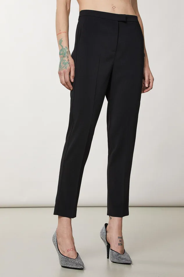 Tailleur Women Patrizia Pepe Essential Cigarette Pants Nero